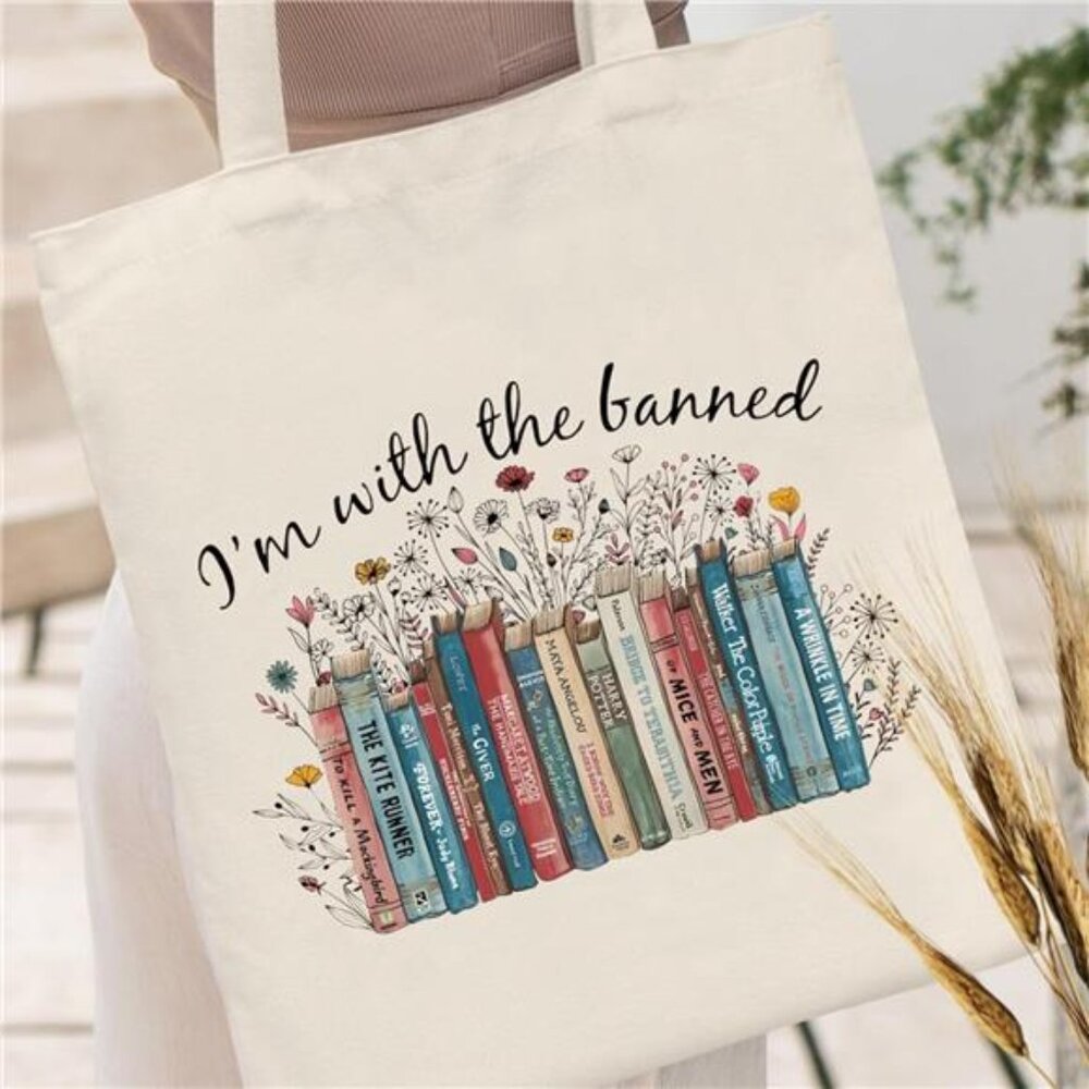 Canvas Tote Bag for Women Aesthetic Cute Cat Shopping Grocery Reusable Bag - Picture 2 of 7